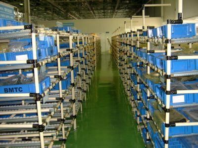 Metal Handling Equipment Lean Pipe Rack Storage Shelves Pipe Joint System