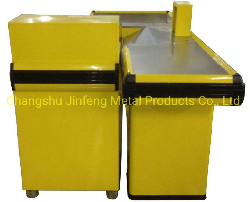 Customized Supermarket Shelf Checkout Counter Cashier Table