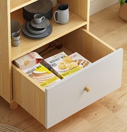 Modern Minimalist Bed End Shelf Storage Cabinet