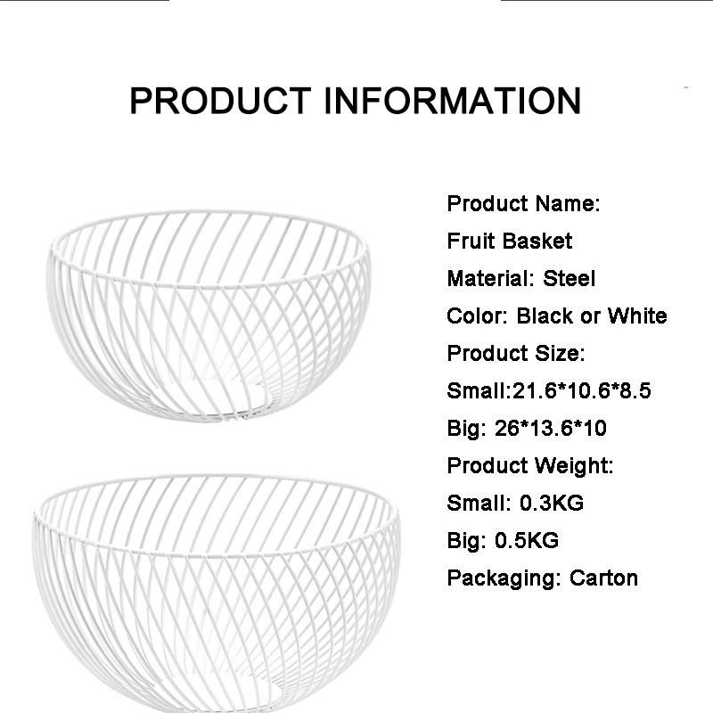 Kitchen Accessories Fruit Food Storage Basket Rack