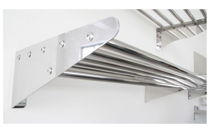 Heavybao Stainless Steel Wall Mounted Shelf Tube Type Storage Rack