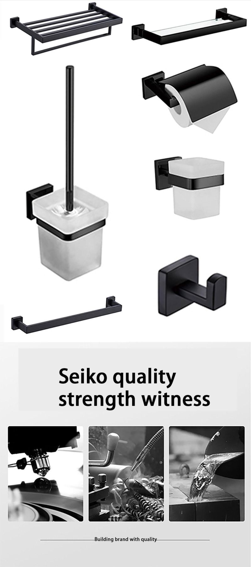 Black Stainless Steel SUS 304 Ss SUS304 Bathroom Accessories