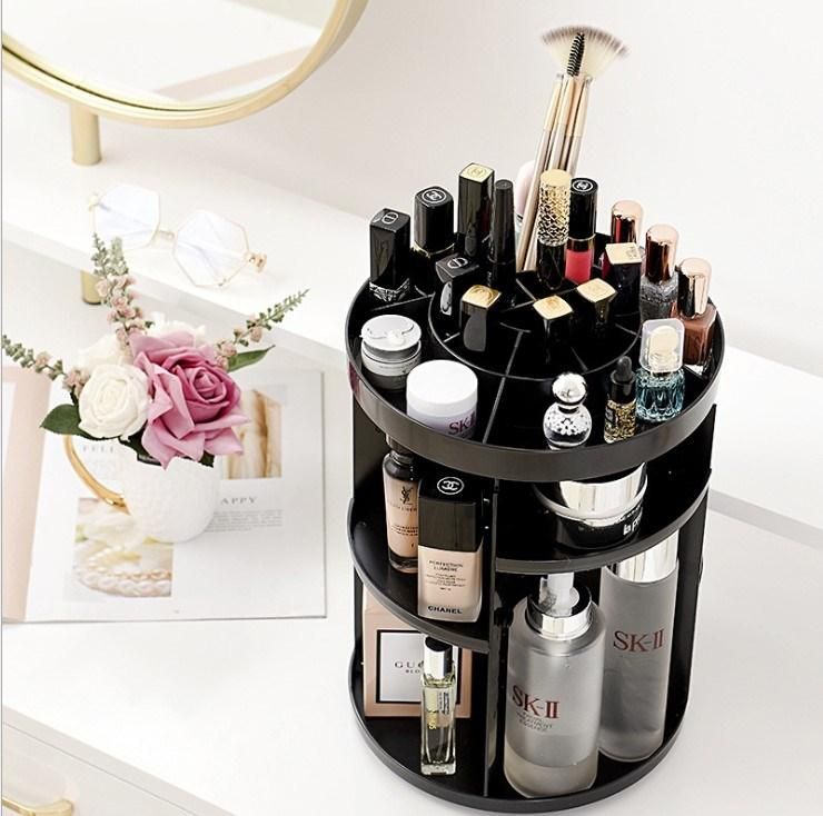 360 Rotating Makeup Organizer Acrylic Display Stand