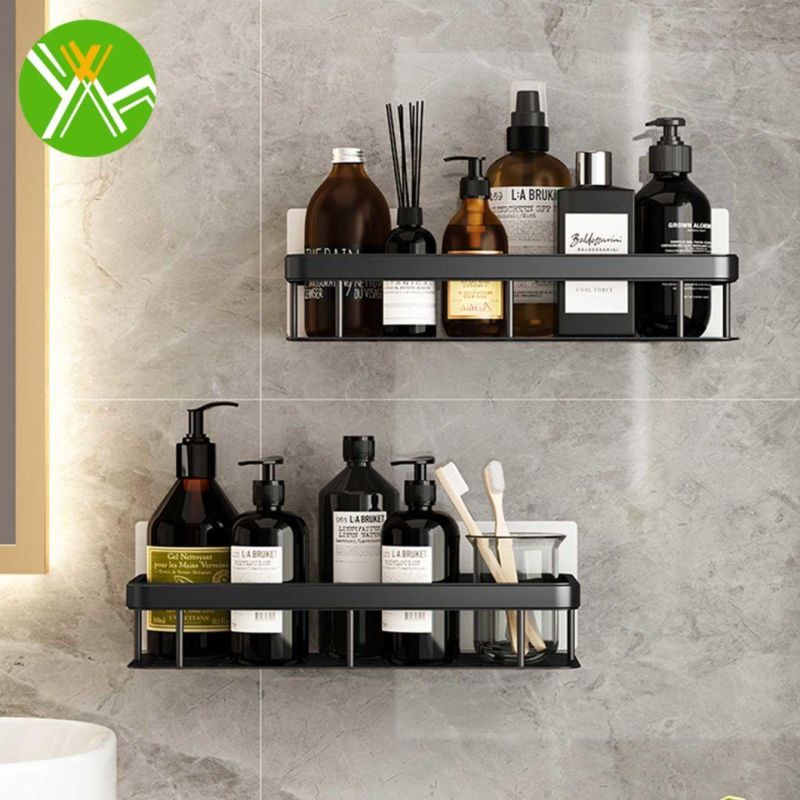 Retro Bathroom Hanging Rack Simple Luxury Bathroom Wall Storage Rack for Bathroom Decoration