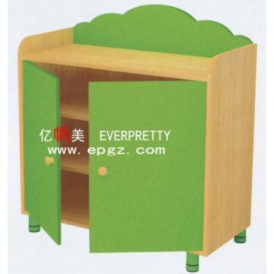 Modern Public Kids Bookshelf with 2 Doors Toy Shelf