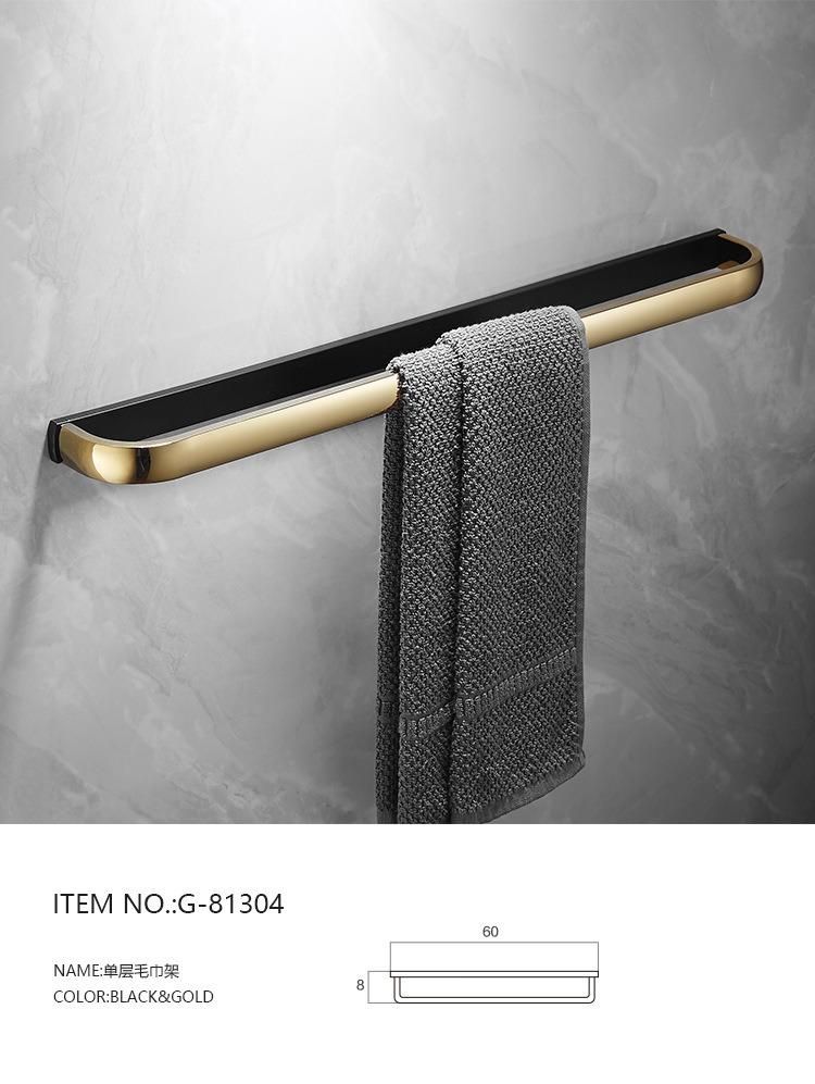 Brass Bathroom Accessories Towel Rail Rack Bar Shelf Toilet Paper Tissue Holder Hardware Set.