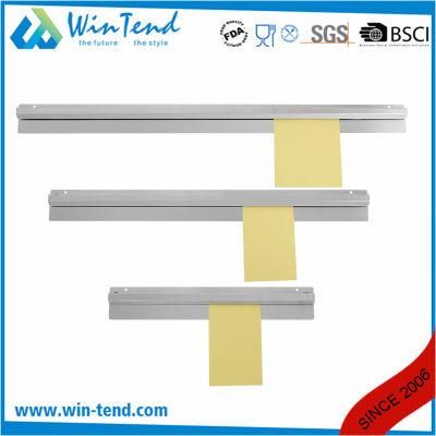 Kitchen Stainless Steel Wall Mounted Display Hanging Shelf Rack Bill Paper Rail