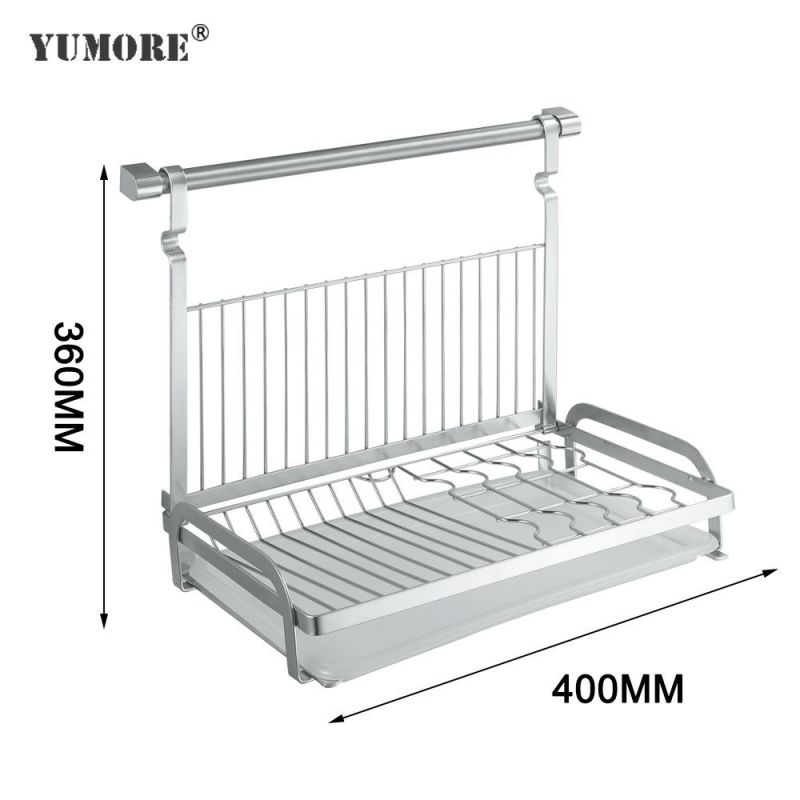 Plastic Hot Kitchen Dish Cup Drying New Black Storage Two Tier Rack Drainer Dryer