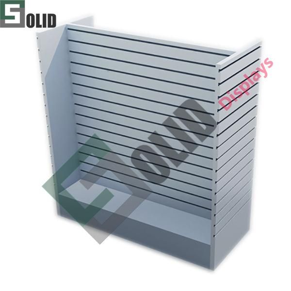 Slatwall Display Cases Gondola Display Supermarket Rack Display Shelf with Screen