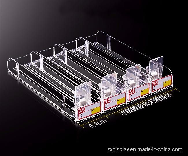 Clear Plastic Cigarette Display Shelf Shop Tobacco Display Pushers