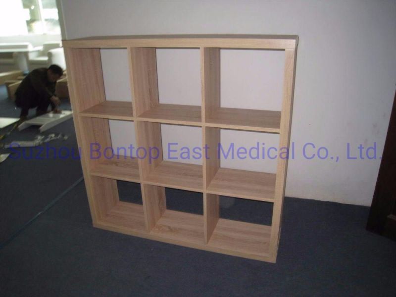 Wood Book Shelf with 3 X 3 Cube
