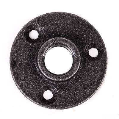 Bsp Thread Malleable Iron Black 3/4&quot; Floor Flange