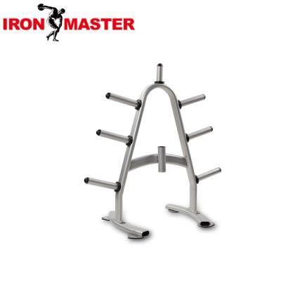 Barbell Weight Plate Tree Storage Rack for Weights and Bar