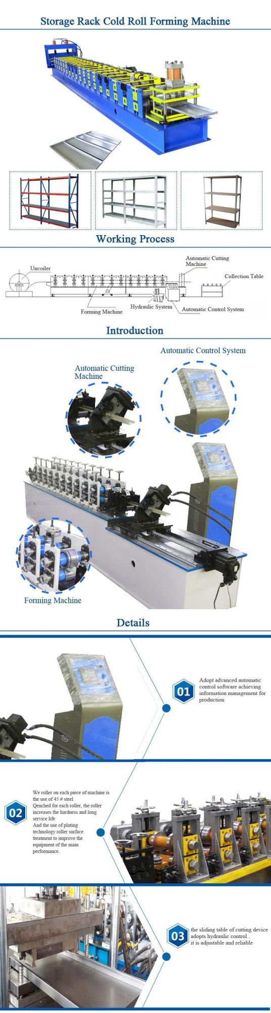 High Precision Customized Product Storage Rack Roll Forming