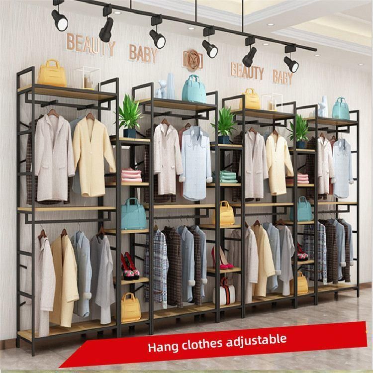Furniture Luxury Clothing Rack Apparel Retail Clothes Shelving Garment Display Rack
