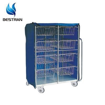 Bt-Gr004 Cheap Stainless Steel Goods Rack with Shelves Basket Goods Storage Rack Price