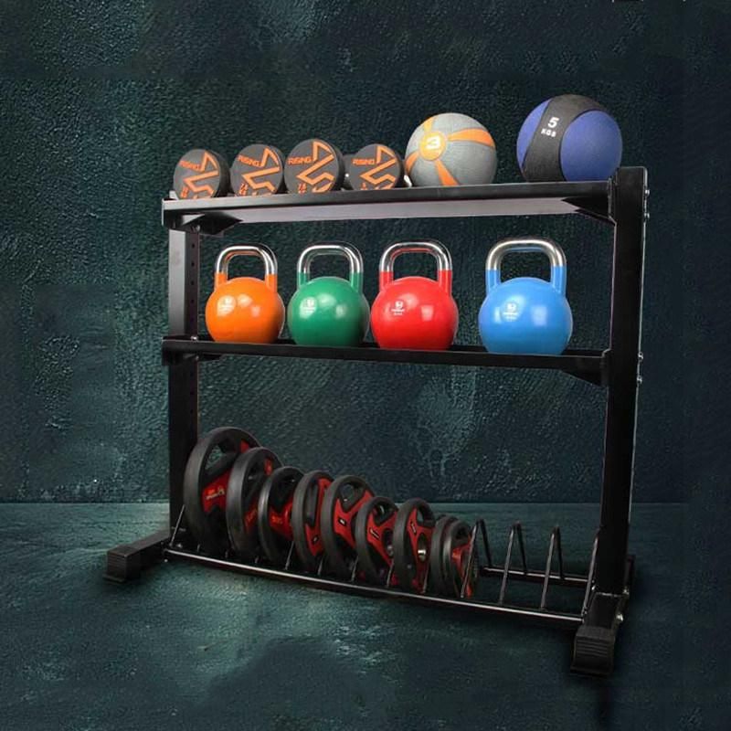 Fixed Weight Training Olypic Plates Rack Gym Special Full Function Fitness Equipment Kettlebell Bench Barbell Storage Rack