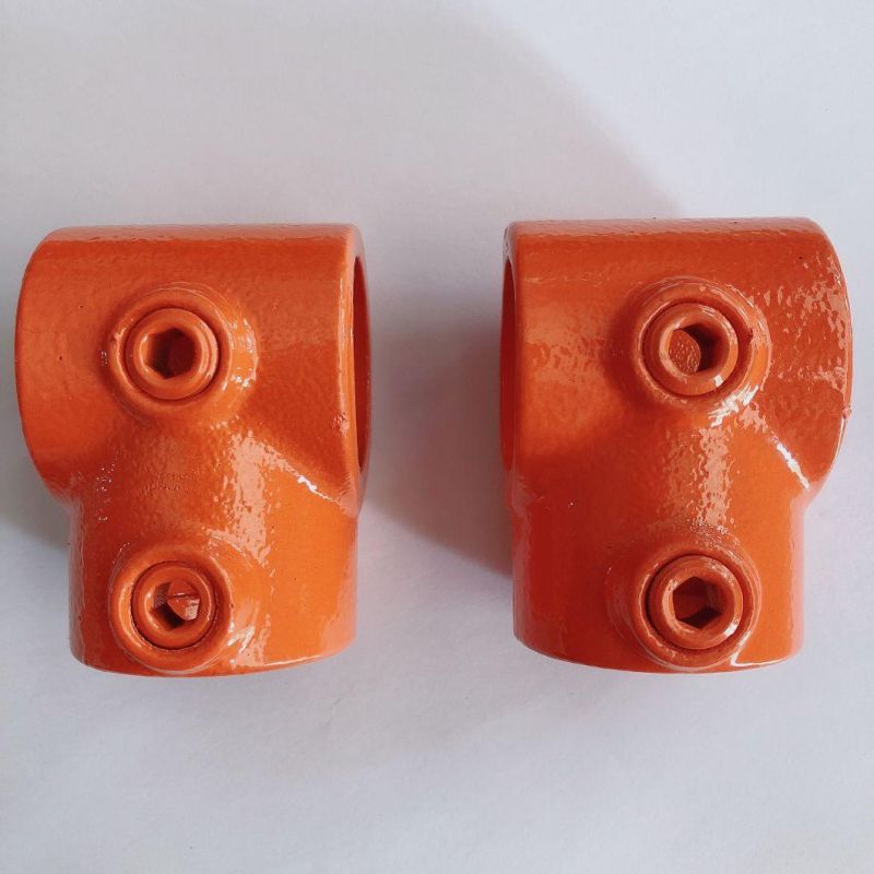 1-1/4" 42.4mm Malleable Iron Key Clamp Fittings Pipe Clamp Fittings Cast Iron Tube Clamps
