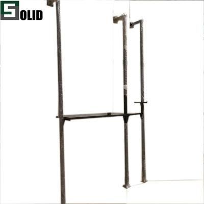 Retail Store Fixture Hanging Clothes Custom Lady Shop Design Metal Gold Clothing Dress Display Rack