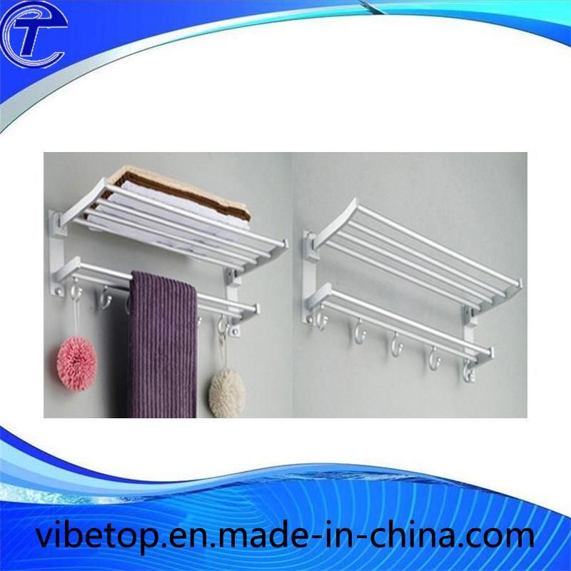 New Style Stainless Steel Folding Hotel Style Bathroom Towel Rack