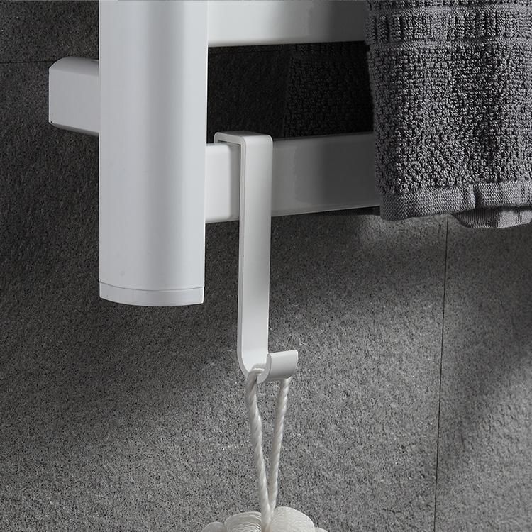 Kaiiy Aluminium Wall Mounted Modern Style Electric Rack Hook Hanger Holder Towel Bar Bathroom Heated Towel Rack