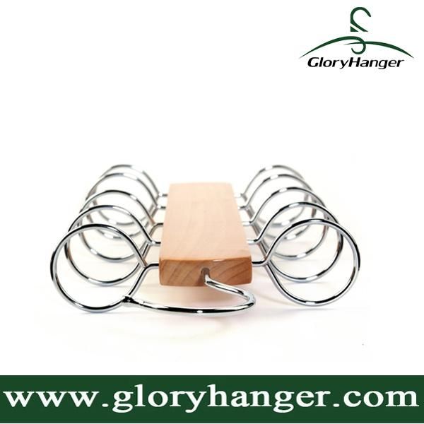 Multifunctional 10 Hole Wood Silk Towel Racks