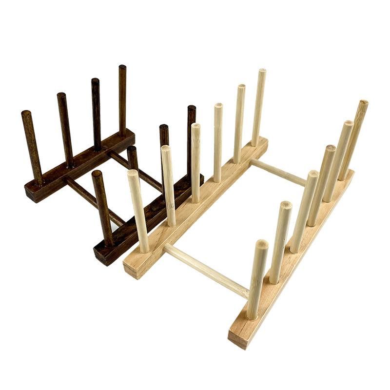 Hot Sale Bamboo Dish Drying Plate Rack for Kitchen Tools