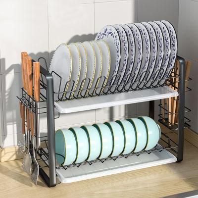 SS304 Dish Rack Multilayer Shelves