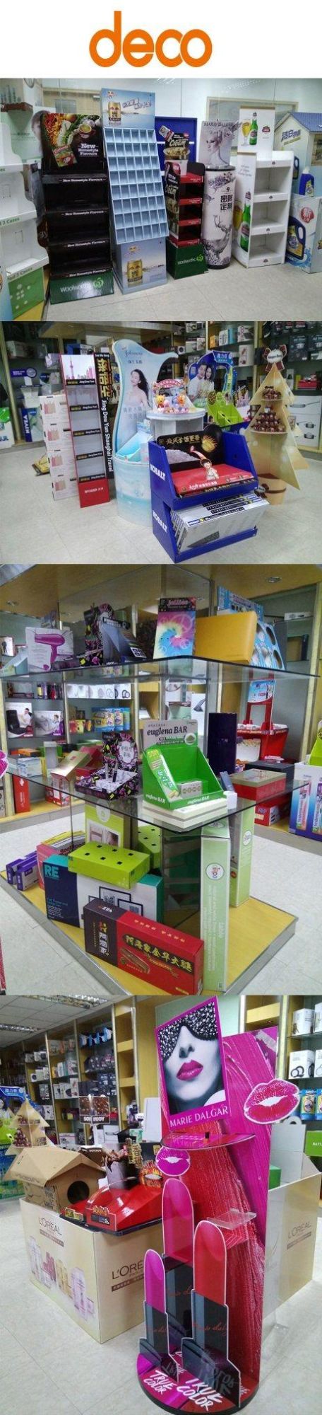 Paper Cardboard Display Stand Pop Display Rack for Retail