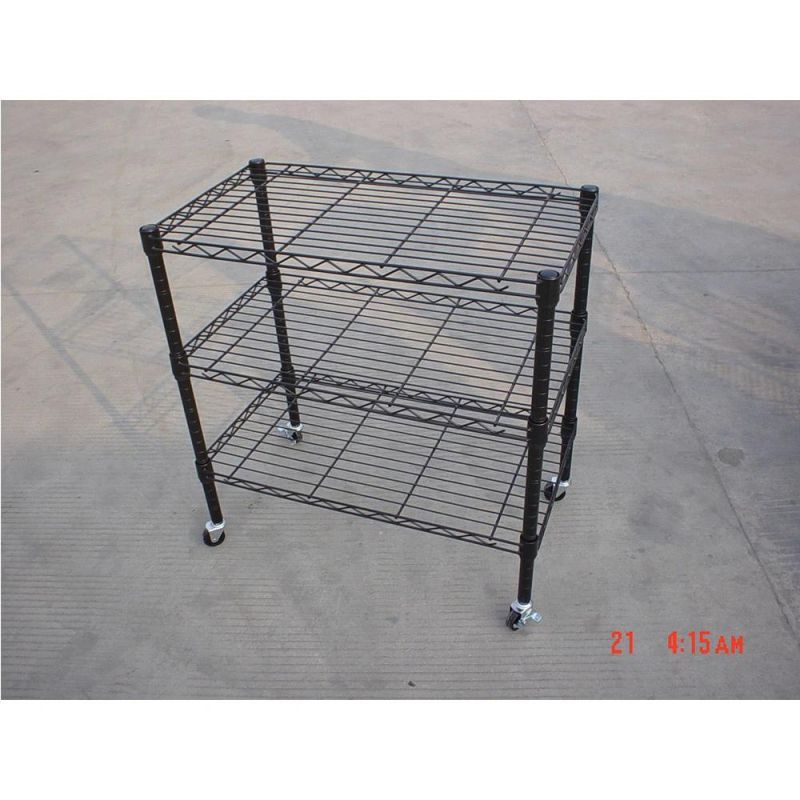 3 Tiers Shevling Rack, Rolling Cart, Kitchen Portable Rack