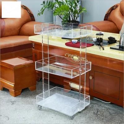 Acrylic Wood Display Shelf Rack for Cosmetic Display Stand