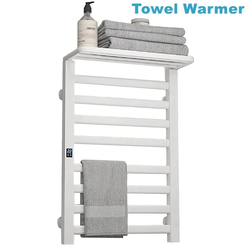 2022 Fashionable Smart WiFi Electric Heated Rack Home Bathroom Towel Rack WiFi Wall Mounted Stainless Steel Ladder Radiator WiFi Towel Rail Warmer Rack