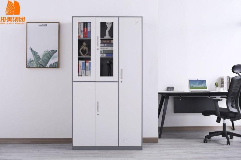 Full Height Vertical Adjustable Shelves Steel 5 Swing Door Filing Cabinet