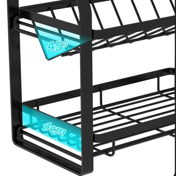Seasoning Organizer Bathroom Storage Shelf Kitchen Rack Spice Jars