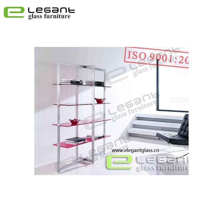 Iron Display with Tempered Glass Shelf