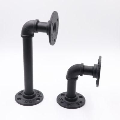 Industrial Steel Pipe Shelf Bracket Holder Loft