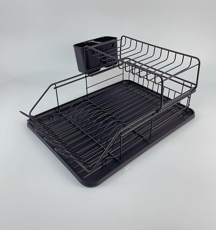 Factory Price Kitchen Storage Rack 2 Tier Dish Drainer