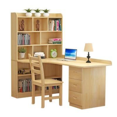 2021&Solid Wood Corner Home Bedroom Corner Bookshelf Combination Bookcase