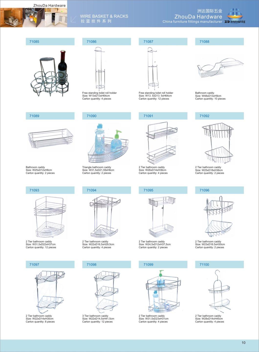 2 Tier Bathroom Shower Corner Baskets Shampoo Shower Shelf Rack