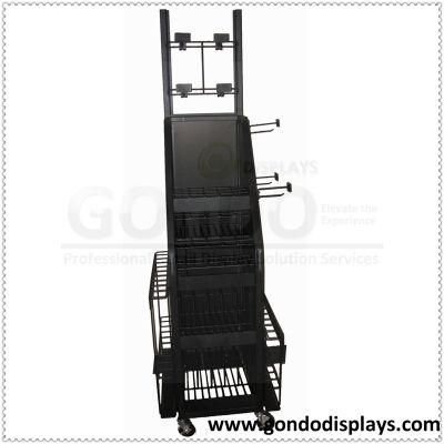 OEM Design Umbrella Rotating Floor Display Shelf