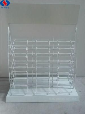 Metal Floor Quartz Stone Display Rack for Ceramic Tile with 7 Shelves