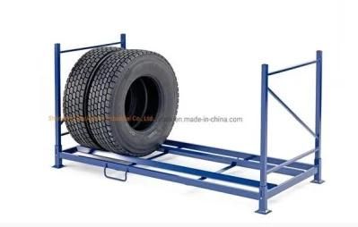 Tr203 Wholesale Stackable Portable Detachable Square Metal Pallet Storage Rack Nestainer Rack