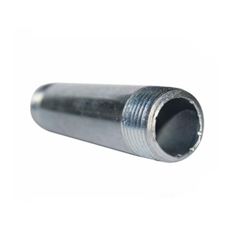 1inch Galvanized Nipple Carbon Steel Pipe Nipple for DIY Fixer Upper Pipe Shelving