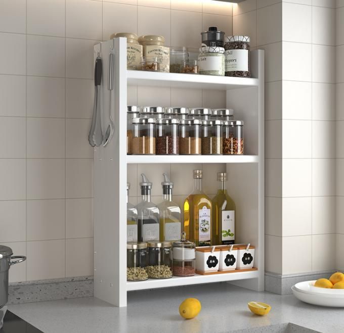 Kitchen Corner Small Narrow Shelf Multi-Layer Shelf