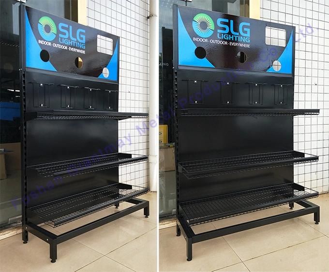 Advertising Stand Heavy Duty Hardware Store Shelf Metal Display Rack