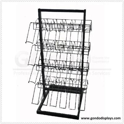 Supermarket Metal Wire Wine Display Stand 6X6X30 Inches