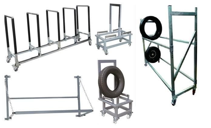 One Tire Holding Storage Rack for Tire Change Shops