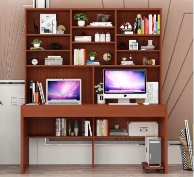 Computer Desktop Desk Home Bookcase Desk Bookshelf One Table Bedroom Solid Wood Desk Writing Desk Study Table