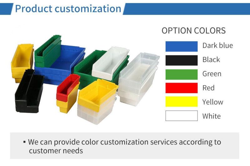 New PP Warehouse and Garage Plastic Stackable Storage Parts Bins for Rack