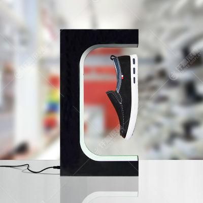 Good Quality Shoes Floating Shelves Levitating Acrylic Display Hiking Shoes Display Stands with LED